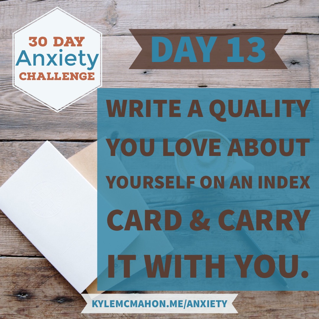 30 Day Anxiety Challenge - Self esteem