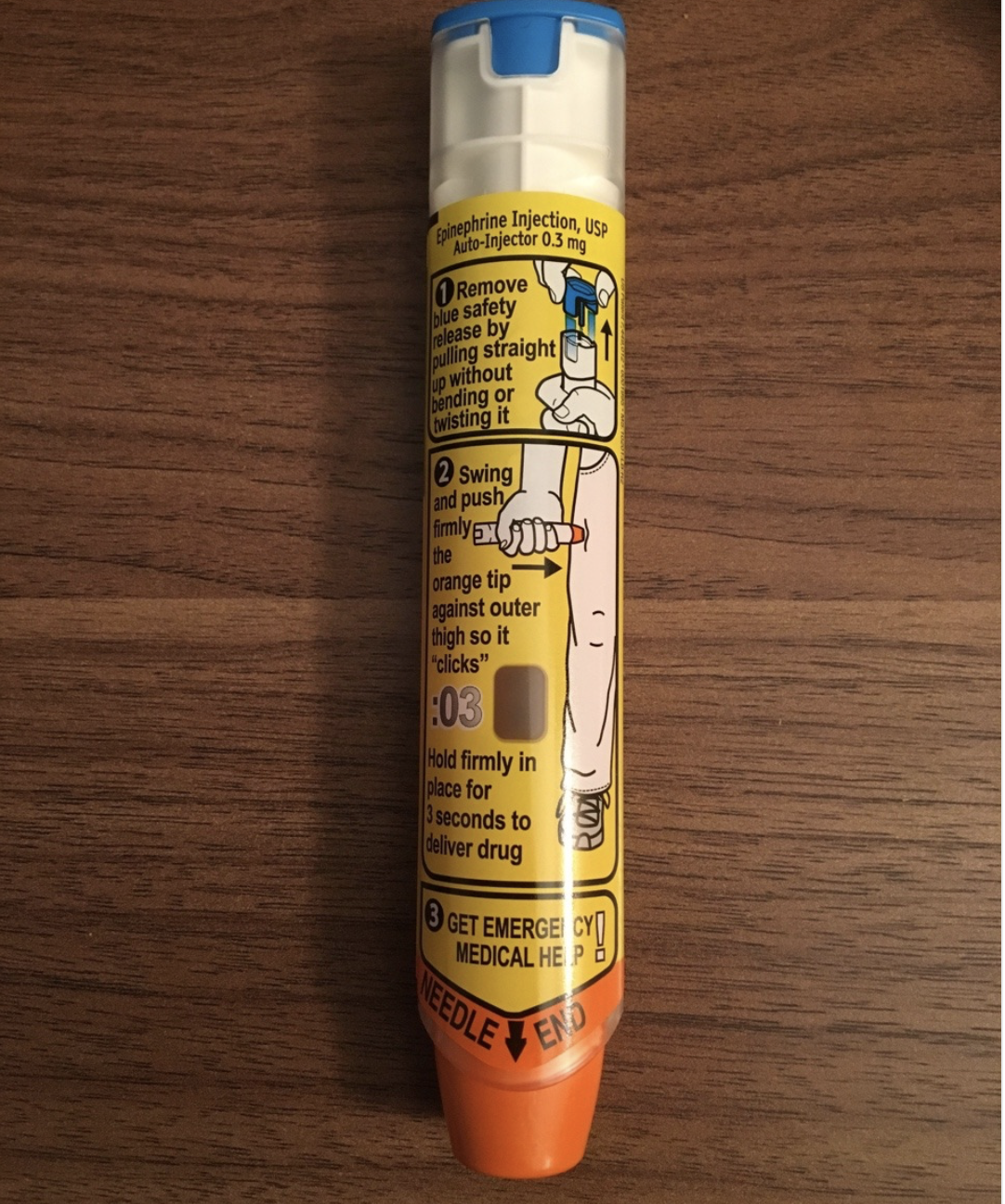 Tumblr user demonstrates how to use an epipen